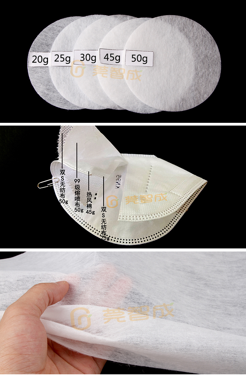 口罩熱風棉源頭工廠，支持各種規格定制