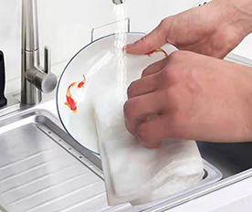 絲瓜抹布應用于洗盤子