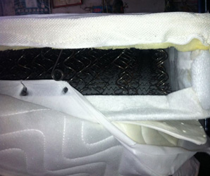 床墊剖面阻燃針棉圖 床墊剖面阻燃針棉圖