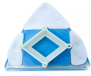 玻璃清潔棉剖面圖 玻璃清潔棉剖面圖