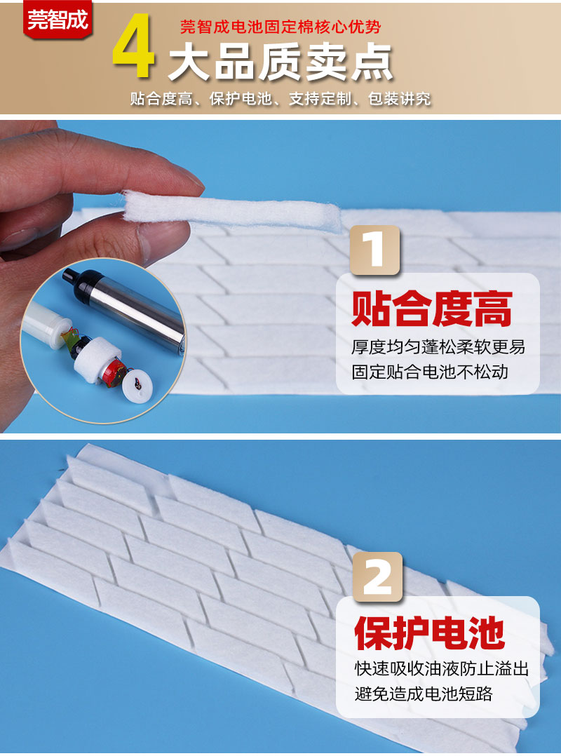 電池固定棉4大優勢